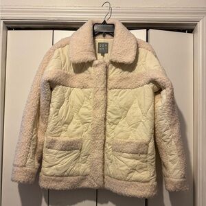 209 WST Cream Quilted Jacket Sz S